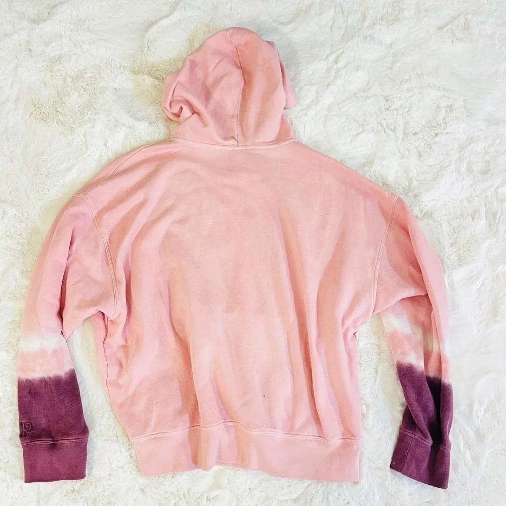 PINK Victoria’s Secret Pink Dip Tie Dye Campus Pullover Hoodie Sweatshirt Size S